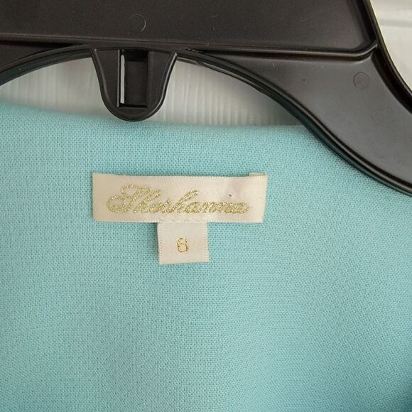 Shoshanna Blue French Coat 8 - Picture 5 of 8